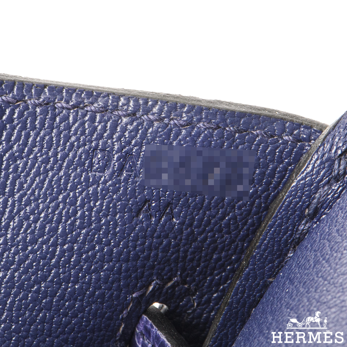 30cm Vert Bosphore Hermes Birkin Touch feature - Lilac Blue London